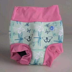 Splash About swim diaper PINK/GREEN Dragonfly Size‎ XXL 2-3Yr -N4